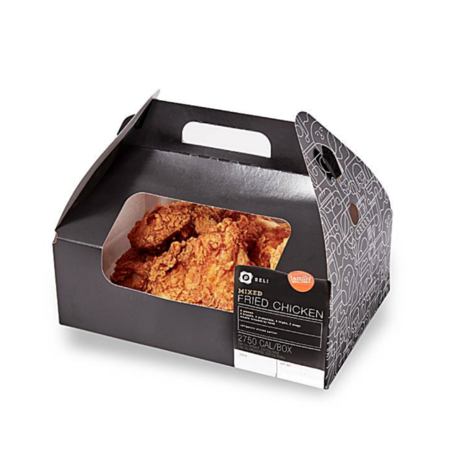Custom Chicken Restaurant to Go Take out Fast Food Packaging Paper Boxes  with Lid