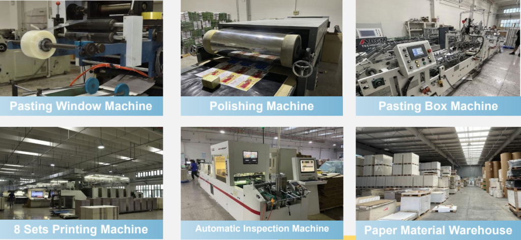 production ability for custom paper packaging products