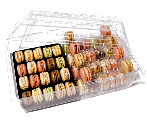 plastic macaron box